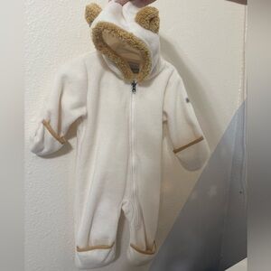 Columbia Cream Bear Bunting Fleece 6-12 Month